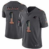 Nike Panthers 1 Cam Newton 2019 Salute To Service USA Flag Fashion Limited Jersey Dyin,baseball caps,new era cap wholesale,wholesale hats